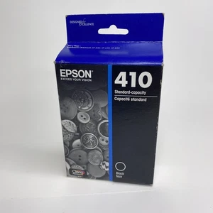 Epson 410 Black Ink Cartridge Standard Capacity XP-530 XP-630 XP-830 Genuine OEM - Picture 1 of 6