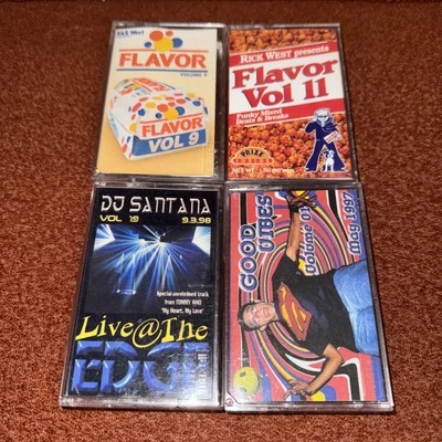 4 Rick West Santana Florida Breaks DJ Mixtape Cassette Lot 90s Rave Trance Tape - Image 1 of 4