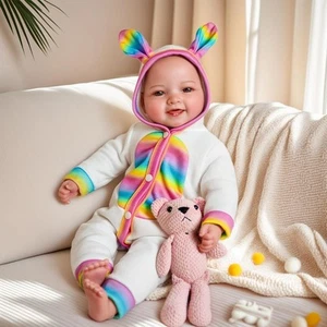 JIZHI Baby Dolls, 17Inch Soft Body Realistic Doll Cute Smiling Real... - Picture 1 of 9