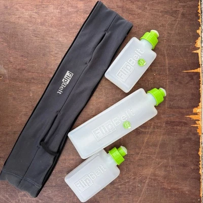 Cinturón abatible hidratante para correr con 3 botellas de BPA, cinturón tamaño grande, regalo para corredor Foto 1 de 4