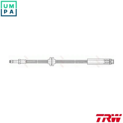 BRAKE HOSE PHB503 FOR FORD FOCUS/II/C-MAX Q7DA/QQDA/QQDB/CSDA/CSDB 1.8L 4cyl - Image 1 of 4