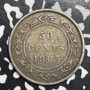 1885 Newfoundland 50 Cents Lot#JM9516 Silver! Key Date! - Picture 1 of 2