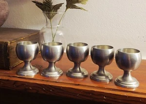 5 Nantucket Pewter Goblets (Mini-Size) - Picture 1 of 8