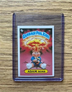 1985 Topps Garbage Pail Kids UK 1st Series ADAM BOMB Card 8a - Picture 1 of 2