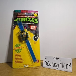 Reloj digital Teenage Mutant Ninja Turtles Leonardo Hope sin usar, en caja 1988 - Imagen 1 de 3