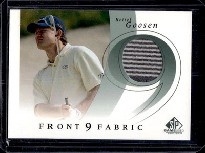 2002 SP Game Used Retief Goosen Front 9 Fabric #F9S-RG - Image 1 of 2