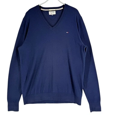 Tommy Hilfiger Hombre Marca Americana Suéter Con Escote En V Tamaño XL - Imagen 1 de 4
