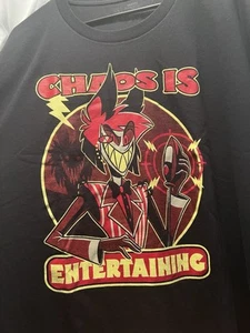 T-shirt Hazbin Hotel "Il caos è divertente" 5XL Teevillain - Foto 1 di 3