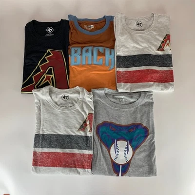 Lot of 5 Arizona Diamondbacks MLB Short Sleeve Shirts Mens L and XL - Image 1 of 4