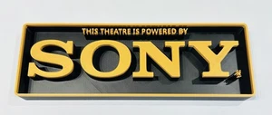 Decorative Sony logo Sign theatre Display Cinema small 17.5cm Large 22cm - Picture 1 of 4