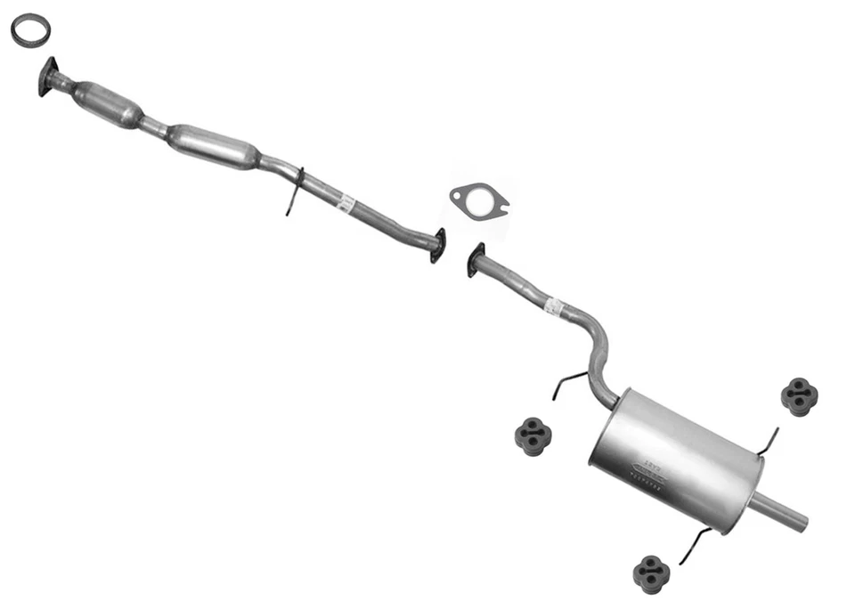 Tubo ressonador e silenciador traseiro para Subaru Forester X & XS 2003 2002 2005 - Imagem 1 de 4