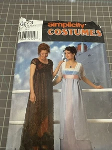 Simplicity 8399 Costume Sewing Pattern Titanic Gown Dress Empire Waist 10-12-14 - Picture 1 of 2