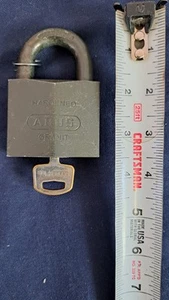 Older Abus Granite Lock With Original Key. - Picture 1 of 7
