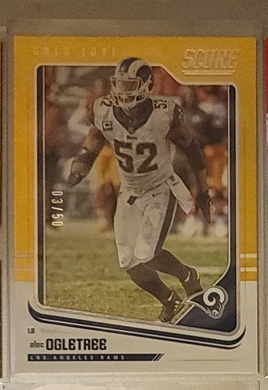ALEC OGLETREE 2018 Score Gold Zone SP #172 RAMS 03/50  - Image 1 of 1