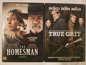 The Homesman + True Grit (DVD) Tommy Lee Jones, Hilary Swank Western Movies - Bild 1 von 4