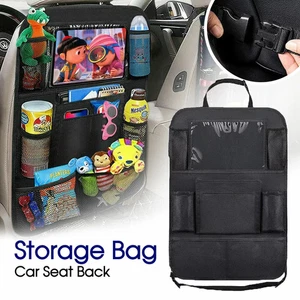 Car Seat Back Organiser Multi Pocket Storage Bag Pouch Holder Interior Tidy - Picture 1 of 8