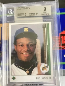 1989 Upper Deck Ken Griffey Jr RC that is a BGS 9 Going UP Get it NOW!! - Bild 1 von 3