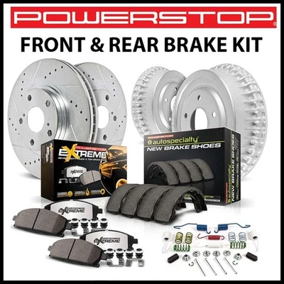 Kit de rotor de freno y tambor y pastillas para camioneta PowerStop Z36 Xtreme 2009-13 GMC Sierra 1500 Foto 1 de 4