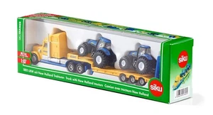 Siku Farmer 1805 LKW mit New Holland Traktor Tieflader Anhänger Trecker 1:87 Neu - Bild 1 von 3