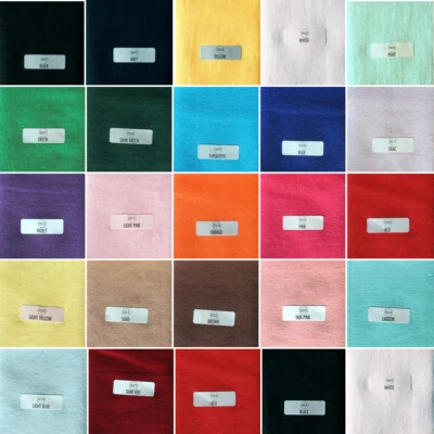 COTTON KNIT SPANDEX 4-WAY STRETCH FABRIC SWEAT ABSORB TIGHTLY FITNESS WEAR 60"W - Image 1 of 4