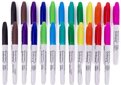 Marker Stift Permanentmarker Filzstifte Farbstifte Marker Textmarker 24 Stück - Bild 1 von 4