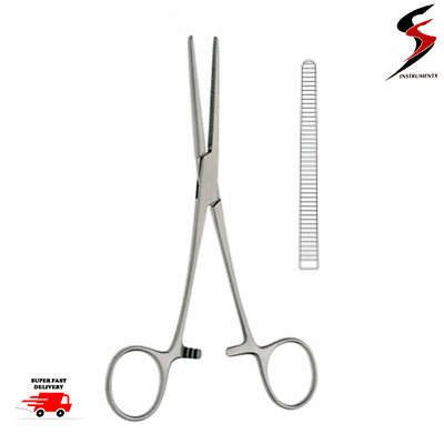 5.5  Straight Pean Forceps, Self Locking, Fishing, Craft, Surgical, Clamp SS • 2.95£