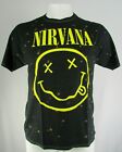 Nirvana Smiley Tintenspritzer Herren Grafik T-Shirt