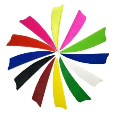 50X Archery Fletching 3" Turkey Natural Feather Arrows Shaft DIY Right Left Wing - Image 1 of 4