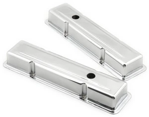 Mr Gasket 9800 Chrome Valve Covers SB Small Block Chevy 1958-86 - 283-400 cid - Picture 1 of 1