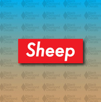 Sheep Supreme Swag Fresh Funny MEME 5" Custom Vinyl Decal Sticker JDM