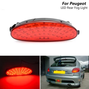 1PC Red LED Rear Bumper Fog Light Running Lamp for Peugeot 206 GTI 206CC 206SW - Picture 1 of 10