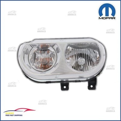 Headlight Left LH Driver Side for 2008-2014 Dodge Challenger 5028777AA MOPAR OEM - Image 1 of 2