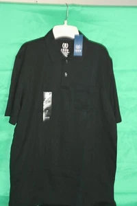IZOD mens pocket short sleeved shirt 100% cotton size L black - Picture 1 of 3