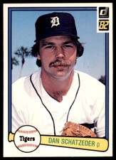 1982 Donruss Baseball Card Dan Schatzeder Detroit Tigers #385