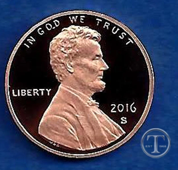 2016 S Lincoln Cent Penny-Gem Proof-IN STOCK - Image 1 of 1