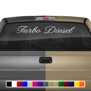 TURBO DIESEL Decal Sticker Windshield Window Vinyl Banner Racing Performance Car - Picture 1 of 5
