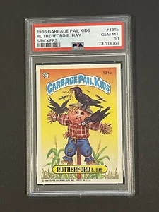 1986 Garbage Pail Kids Rutherford B. Hay PSA 10  GEM MINT #131b POP 31 new slab - Picture 1 of 2