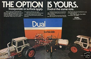 1982 anuncio impreso de 2 páginas de herbicida doble con estuche tractor agrícola 2390 - Imagen 1 de 2
