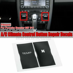 For Porsche Boxster 987 911 AC Climate Control Button Repair Decals Stickers - Foto 1 di 5