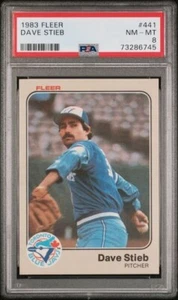 1983 Fleer Dave Stieb #441 PSA 8 - Bild 1 von 2