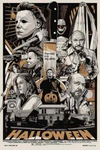 Tyler Stout HALLOWEEN John Carpenter Cinema Horror Artist Edition Screenprint - Picture 1 of 1