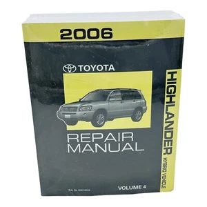 2006 Toyota Highlander Hybrid Shop Repair Manual Volume 4 & Volume 4A New Sealed - Bild 1 von 6