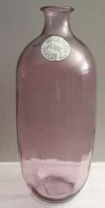 Vidrios San Miguel Spain 100% Recycled Glass Hand Made Vase 12" Tall Purple - Picture 1 of 2