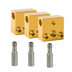 3D Printer Aluminum Heater Block with Stainless Steel Throat OEM Creality Ender - Picture 1 of 6