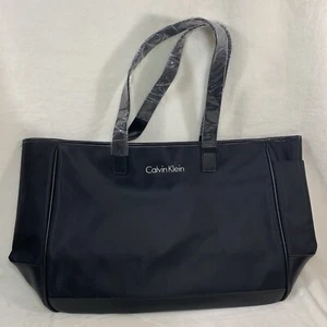Calvin Klein Cosmetics Logo Large Black Tote Shopper Shopping Bag Handbag NEW - Picture 1 of 13