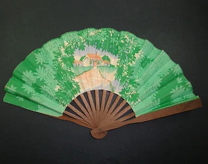 EVENTAIL PUBLICITAIRE ANCIEN GRANDS MAGASINS AU BON MARCHE ADVERTISING FAN OLD - Picture 1 of 2