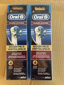 Oral-B Floss Action Electric Toothbrush Heads - 2x4 Packs (8 Brush Heads) - Picture 1 of 4