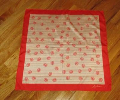 Bufanda Cuadrada De Colección Liz Claiborne Specialty House Naranja Geométrica 100% Seda 23" Foto 1 de 4