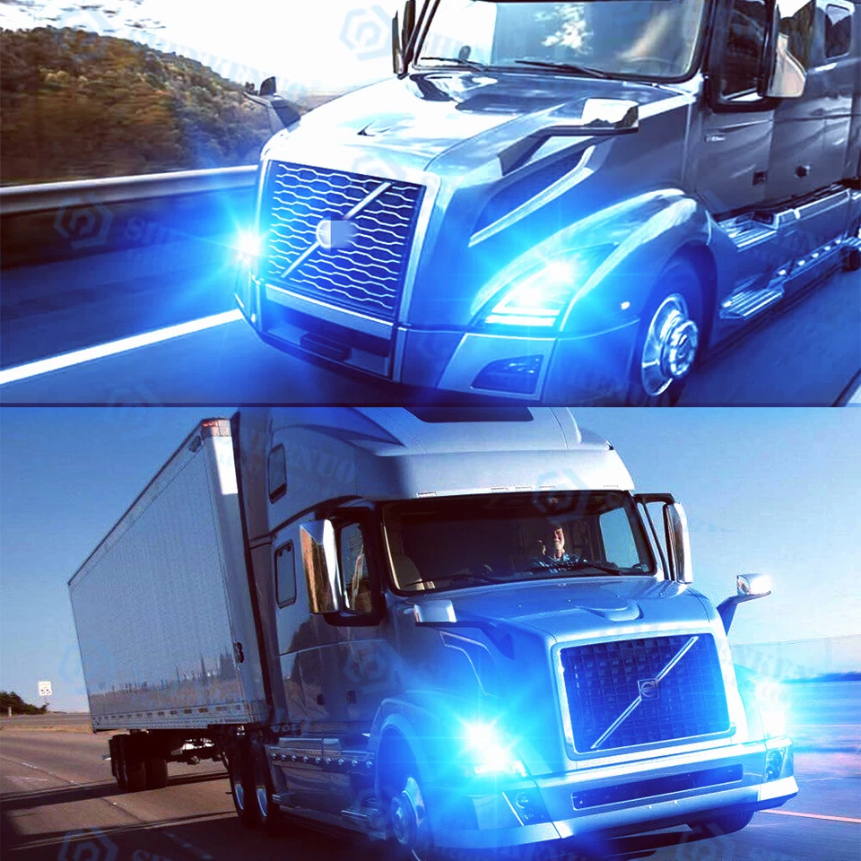 For Volvo VN VNL VNM Truck 630 670 730 780 2004-15 8000K LED Headlight Hi/Lo 4x - Image 1 of 4