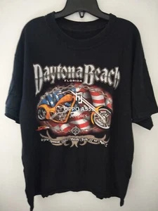 DAYTONA BEACH FLORIDA 63rd ANNUAL BIKE WEEK 2004 MOTORCYCLE RALLY USA T-SHIRT - Imagen 1 de 4